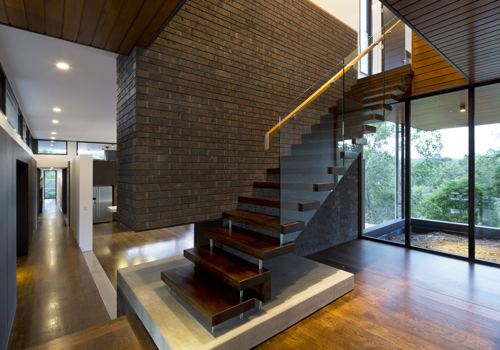 This is an example of a large contemporary staircase in Sydney.