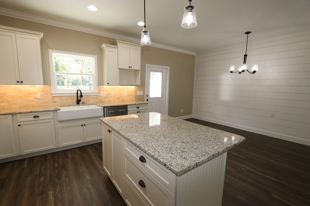 Example of a transitional kitchen design in Miami