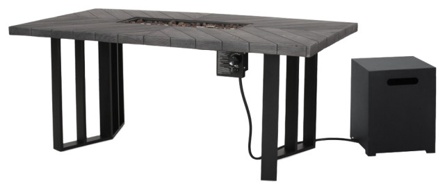 Jett Outdoor 40,000 BTU Fire Pit Dining Table With Tank Holder
