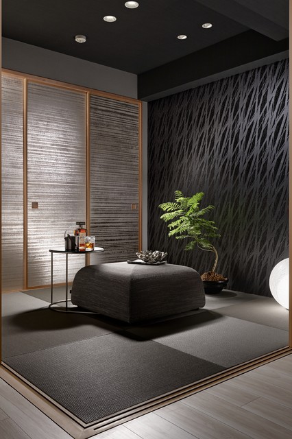 モダン 現代アート デザイナーズ モデルルーム オフィス 玄関 エントランス Project M. モデルルーム - モダン - 玄関 - 他の地域 - Hmアトリエ