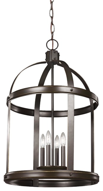 Sea Gull Lighting 5215004-782 Four Light Hall//Foyer Heirloom Bronze