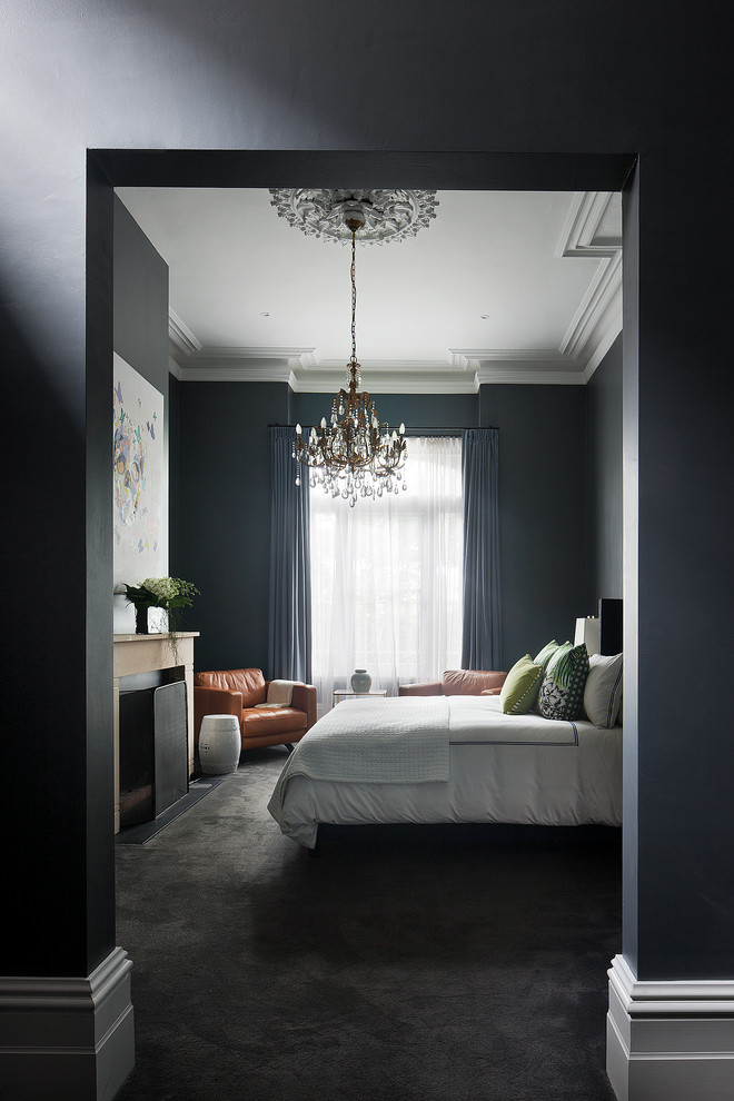 Design ideas for an eclectic bedroom in Melbourne.