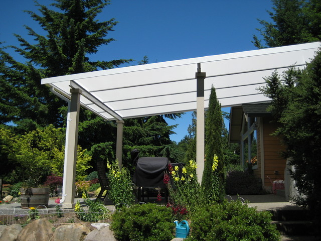 Patio Cover Shed Style Farmhouse Patio Seattle By Decks