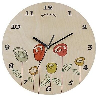 Originality Wall Clock Rose Garden Mute LC1091