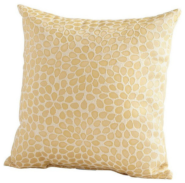 Cyan Design Geranium Pillow, Gold