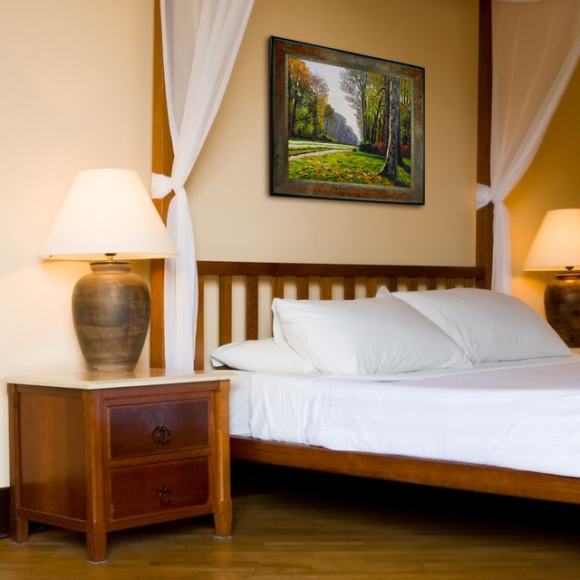 Oil Paintings for Bedrooms Transitional Bedroom Wichita by