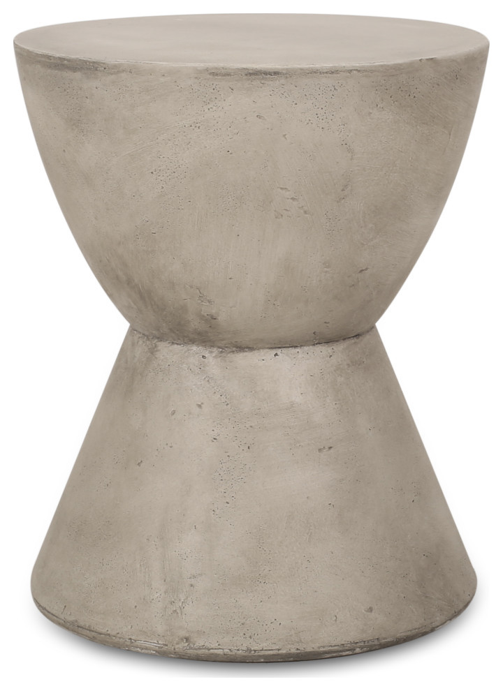 Attola Lightweight Concrete Side Table Farmhouse Outdoor Side