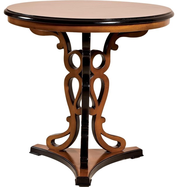Lamp Table, David Michael Rustic, Round, Black Rustic Side Tables