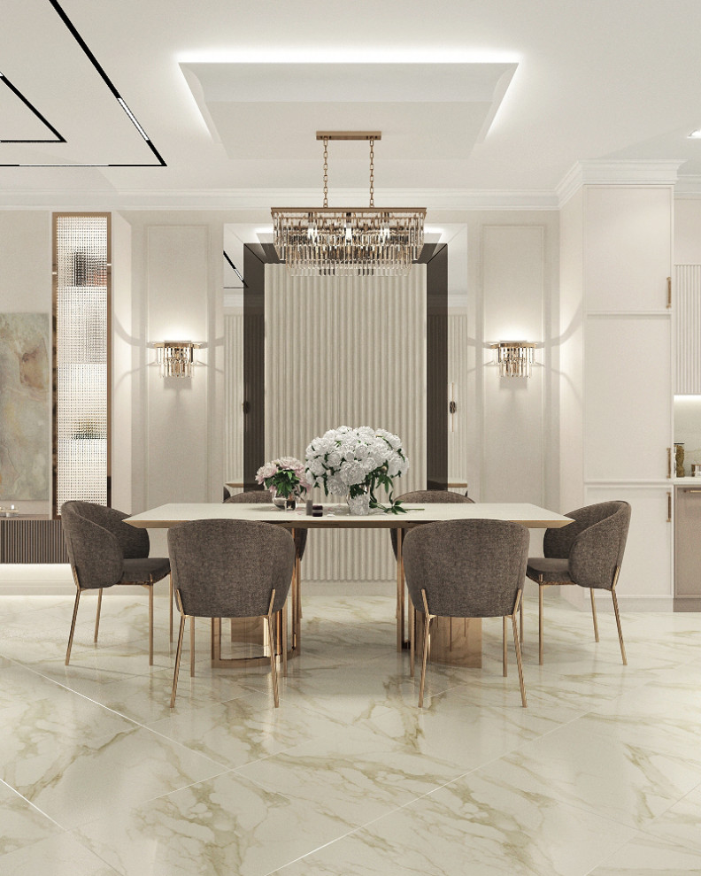 Двухэтажный дом в современной классике