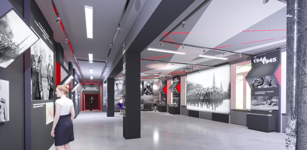 Выставочный зал для музея школы 1293 г. Москва