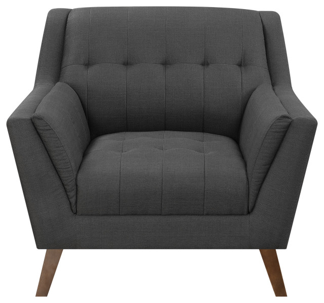 Mcclure Accent Chair, Charcoal Pebble