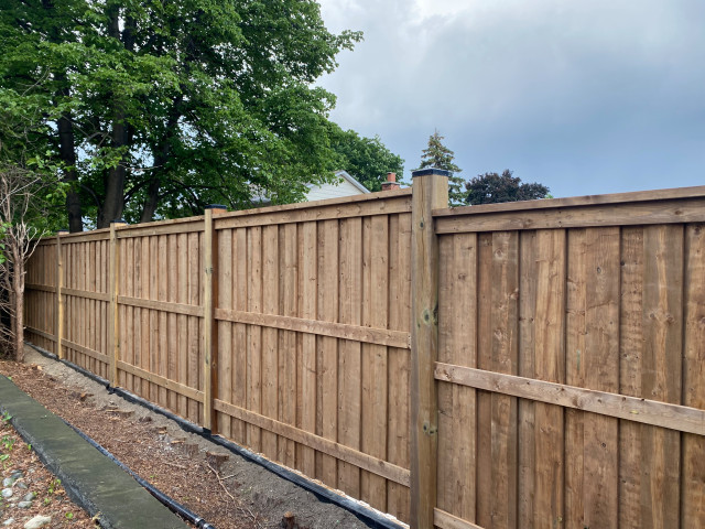Fence and Retaining Wall, Markham ON Canada garden