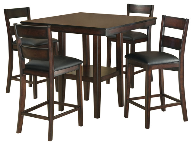 Standard Furniture Pendelton 40 Inch Counter Height Table in Dark Cherry