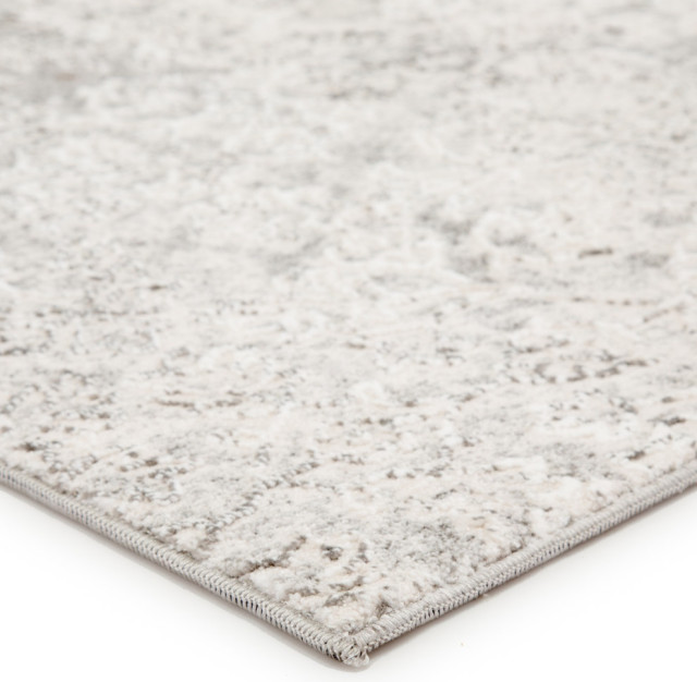 Jaipur Living Gorge Damask White Light Gray Area Rug