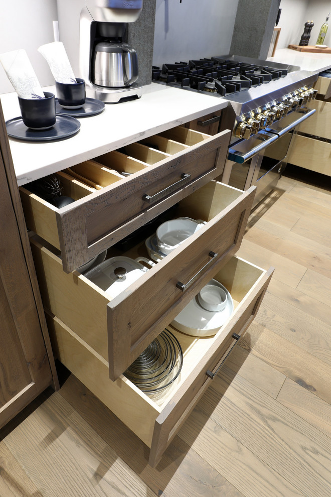 Inspiration for a rustic kitchen remodel in Vancouver