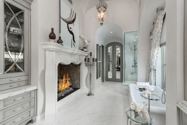 Elegant Fireplaces Modern Bathroom Phoenix By Fratantoni Design Architecture And Interior Design Houzz Nz