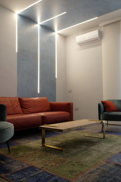 Restyling Casa a Roma family-room