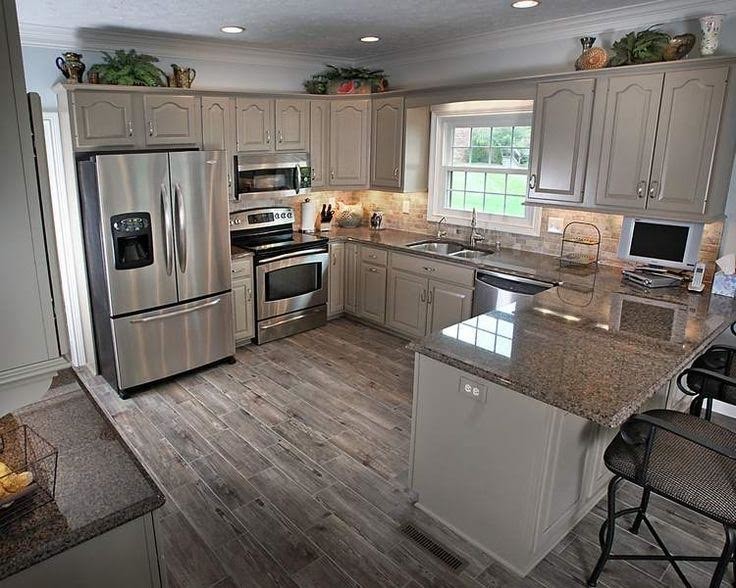 Example of a transitional kitchen design in Boston