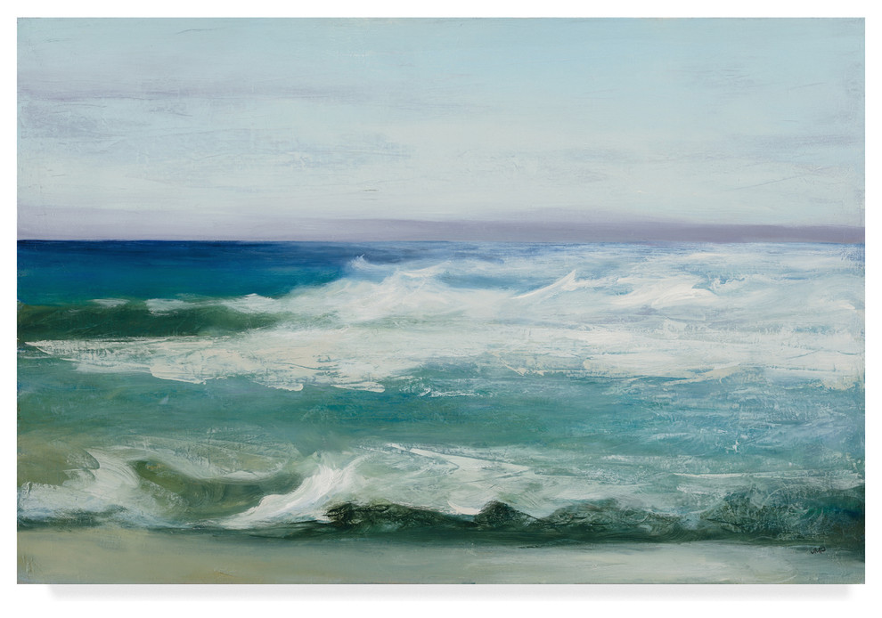 Julia Purinton 'Azure Ocean Waves' Canvas Art, 32"x22"