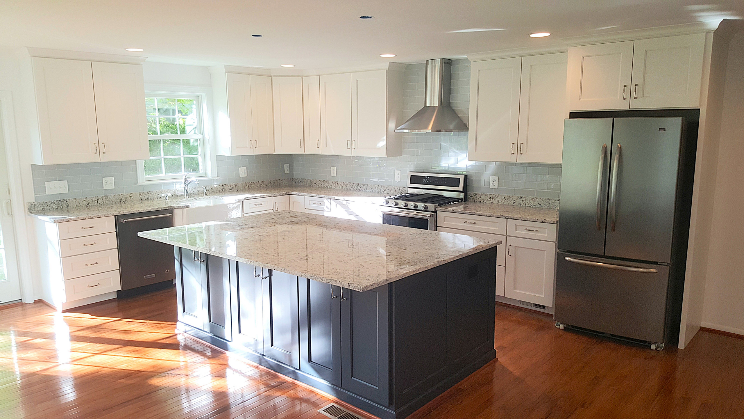 Two Toned Sunny Kitchen