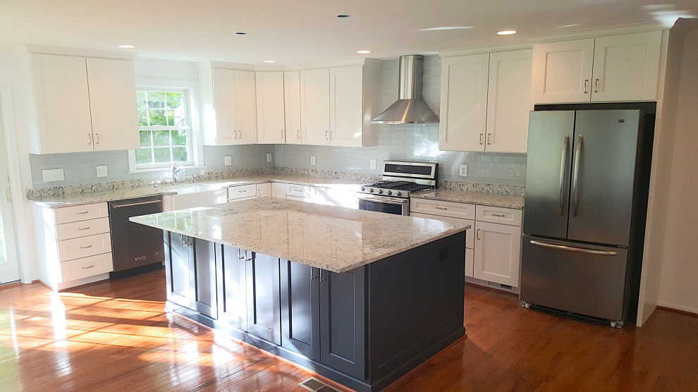Two Toned Sunny Kitchen