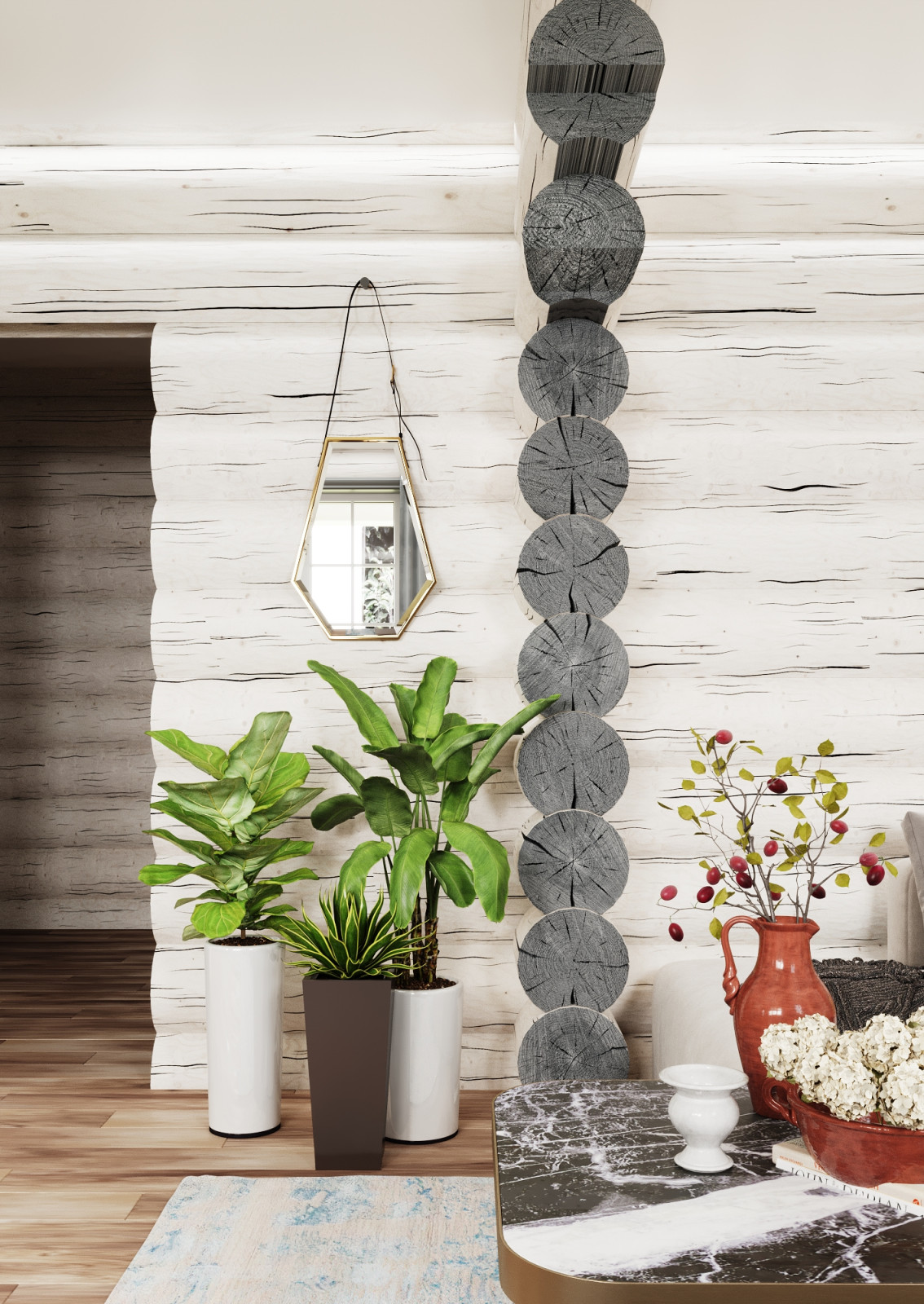 Бревенчатый дом в Подмосковье