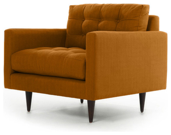 Tyler Mid Century Modern Chair - Cordova Amber Orange