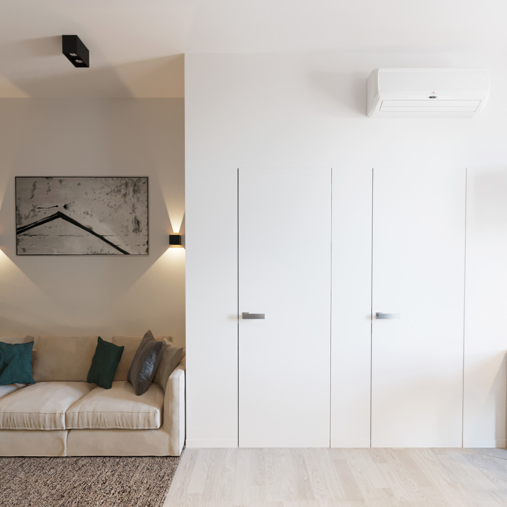 Дизайн проект квартиры 34 м2 в стиле "Минимализм"