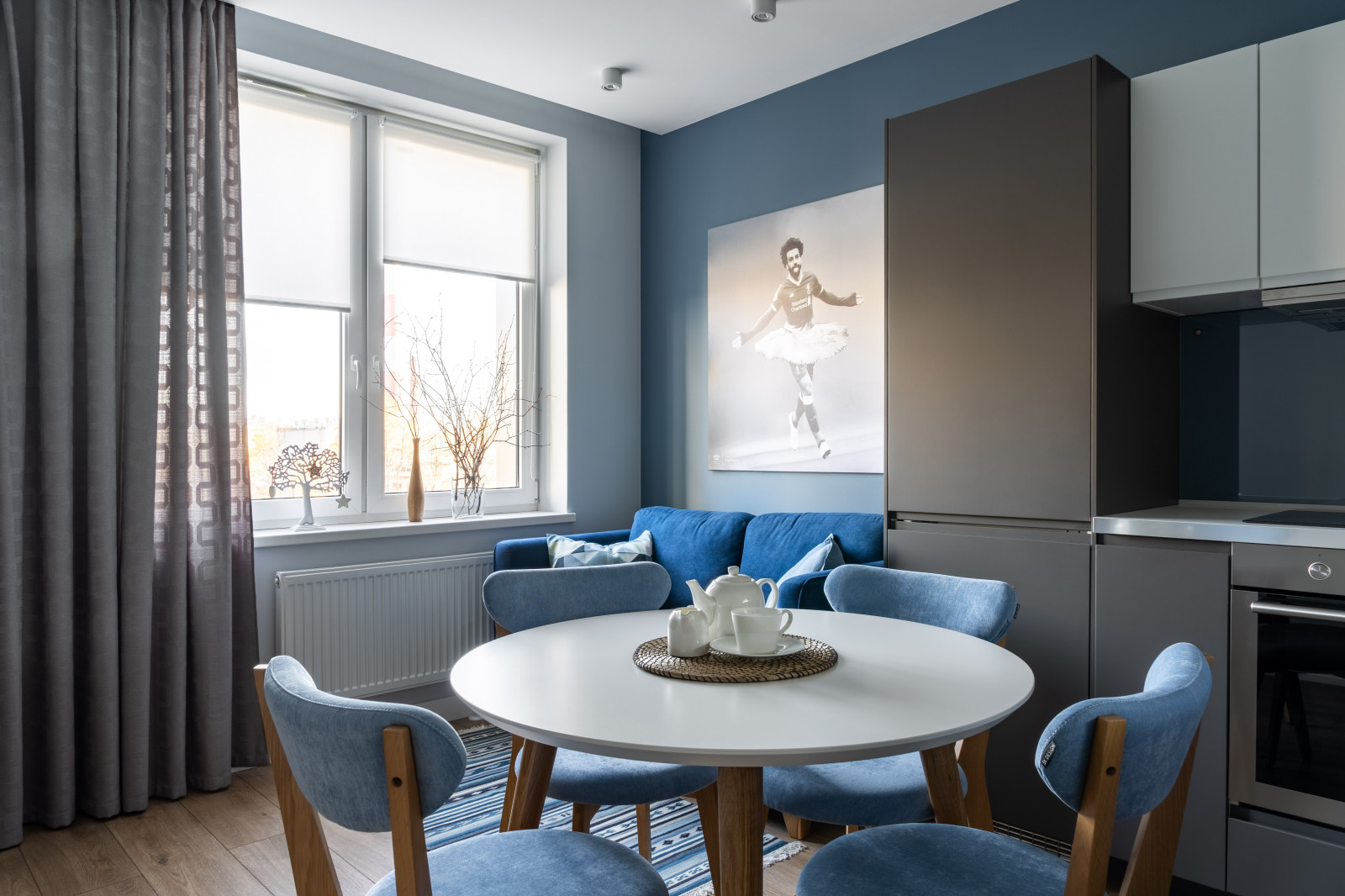 Скандинавская квартира для футбольного болельщика