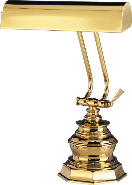 Desk/Piano Lamp, Polished Brass