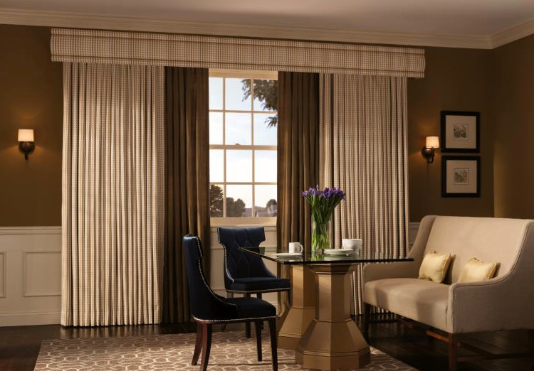 Mid-sized elegant enclosed dining room photo in Seattle