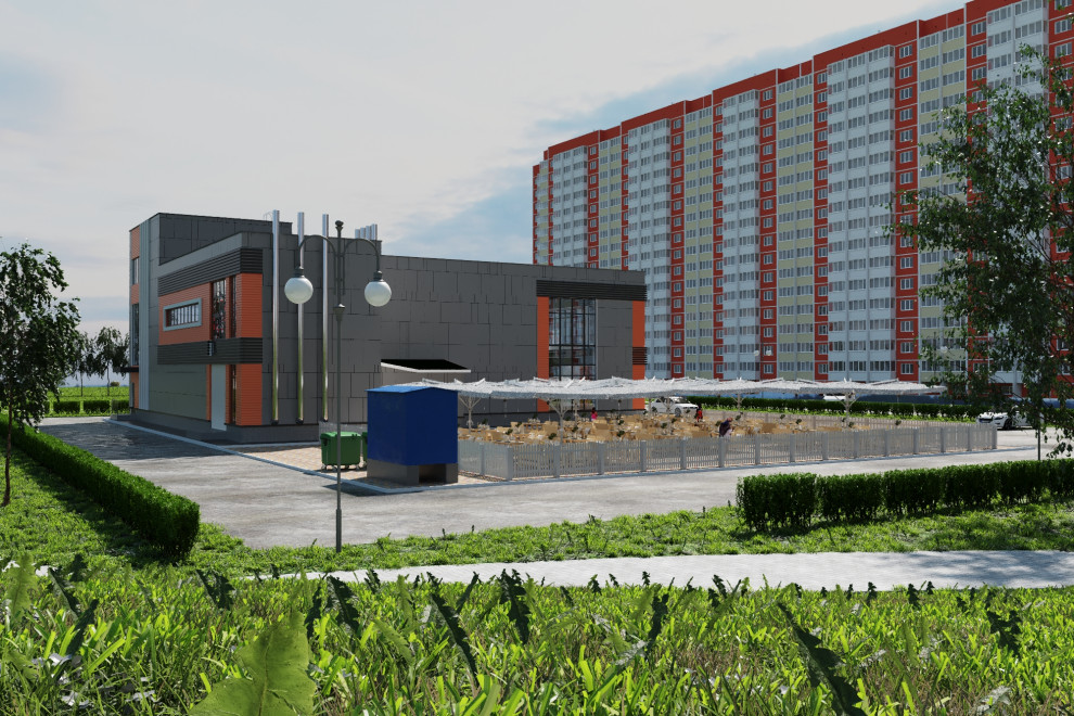 Благоустройство прилегающей территории общественного здания