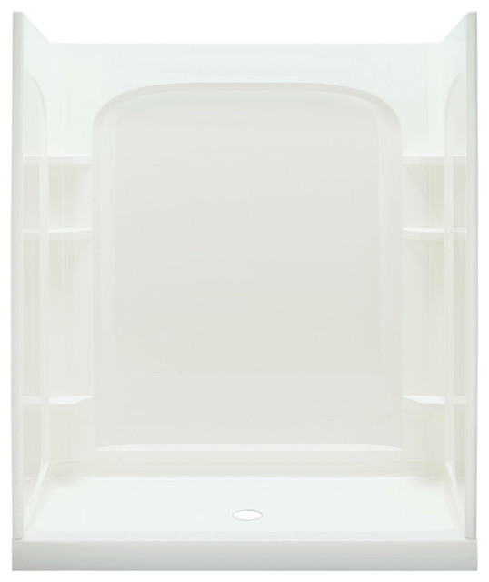 Sterling Ensemble 77"x35.25"x60" Vikrell Alcove Shower Kit Shower