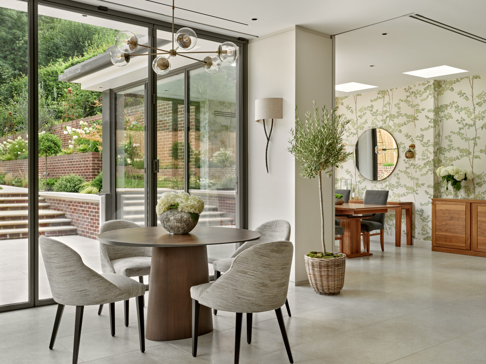 Wimbledon Village New Build Home ground floor - Transitional - Dining ...