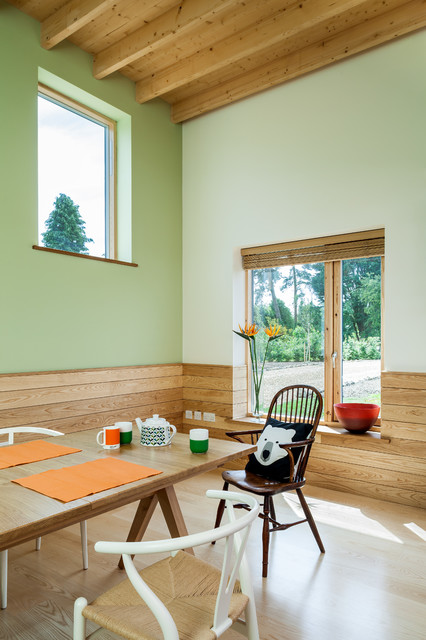 Stackyard House modern-dining-room
