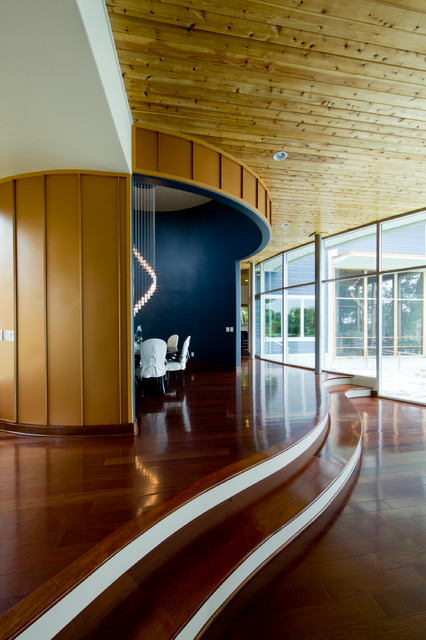 Zar Custom Home Projects contemporary-dining-room