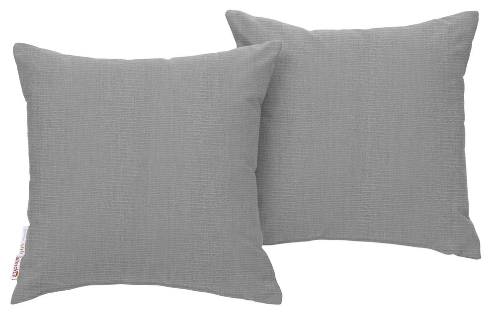 Modern Contemporary Urban Living Outdoor Pillow Set, Fabric