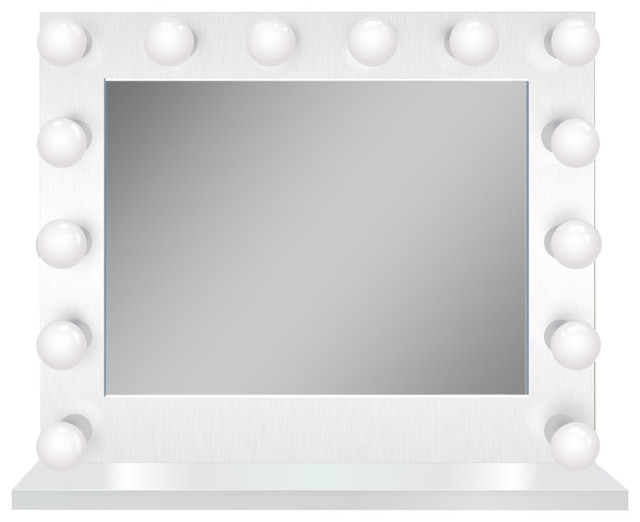 Led Lighted Hollywood Makeup Vanity, Table Top Lighted Vanity Mirror
