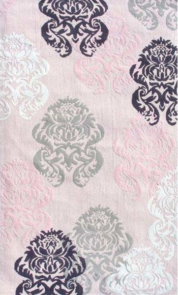 Brocade Pink Teen Area Rug Contemporary Kids Rugs By Rug Shop And More