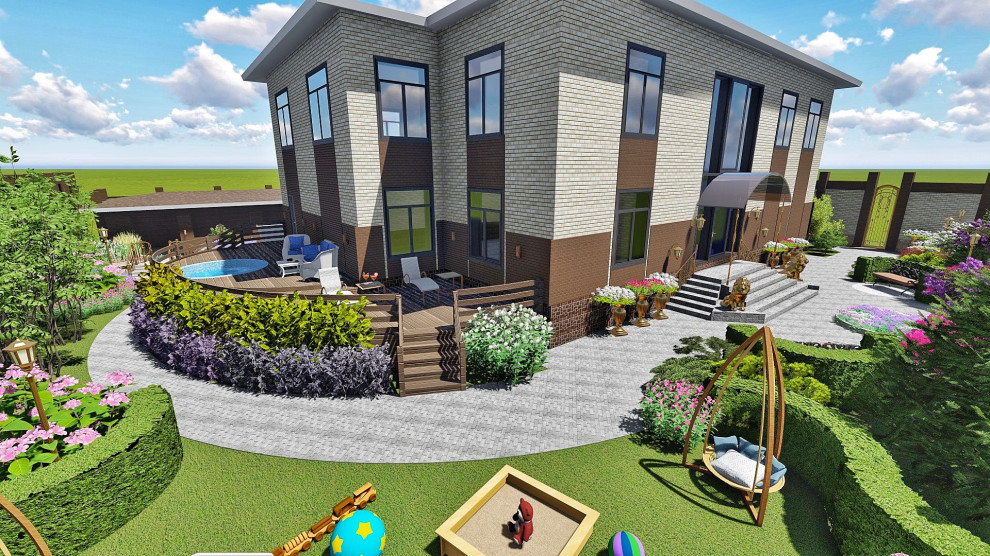 Ландшафтный дизайн участка в ДНТ Кедр (г Улан-Удэ, Бурятия)