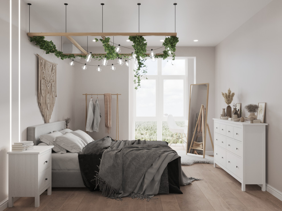 Интерьер однокомнатной квартиры в стиле Бохо