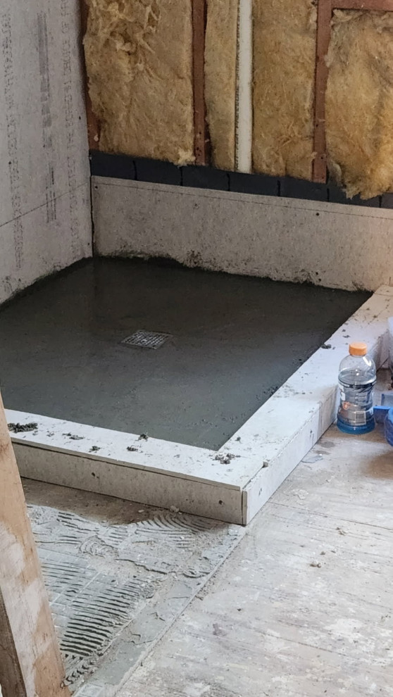 shower floor build up