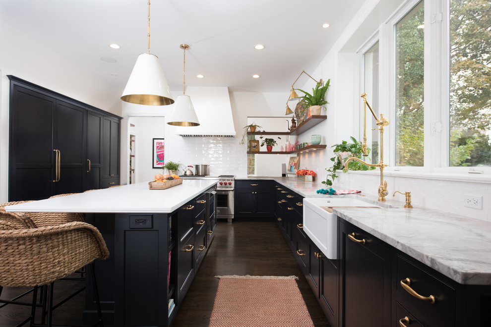 Inspiration for a transitional kitchen remodel in Chicago