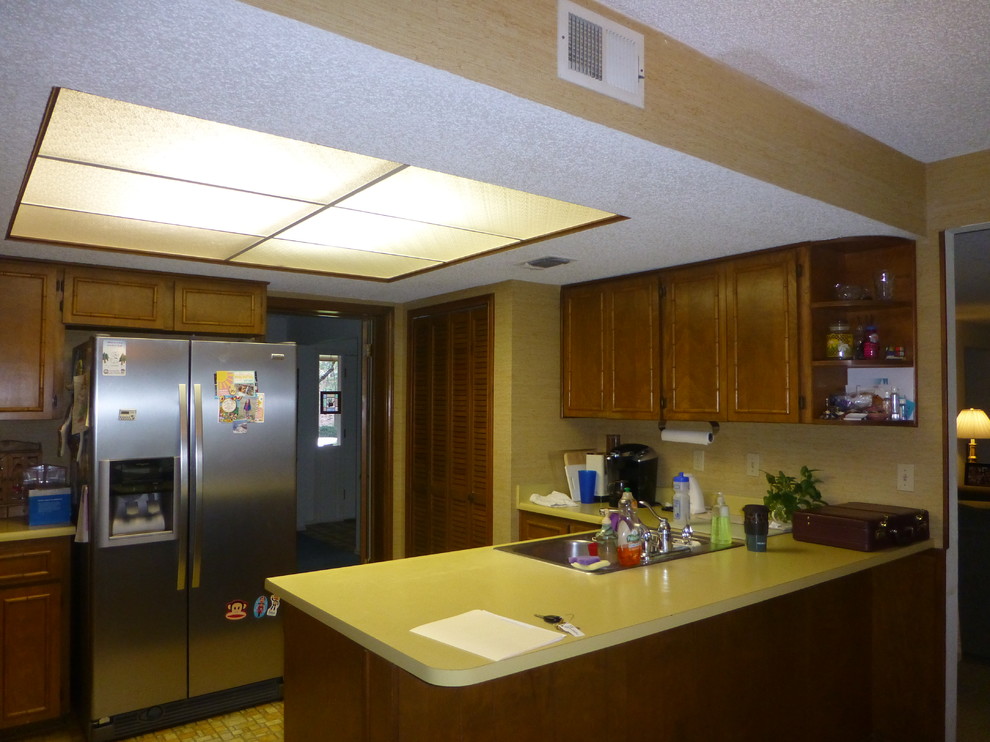 Before and after kitchen