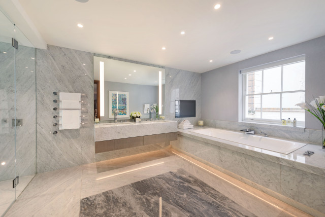 Residential Redevelopment - London contemporary-bathroom