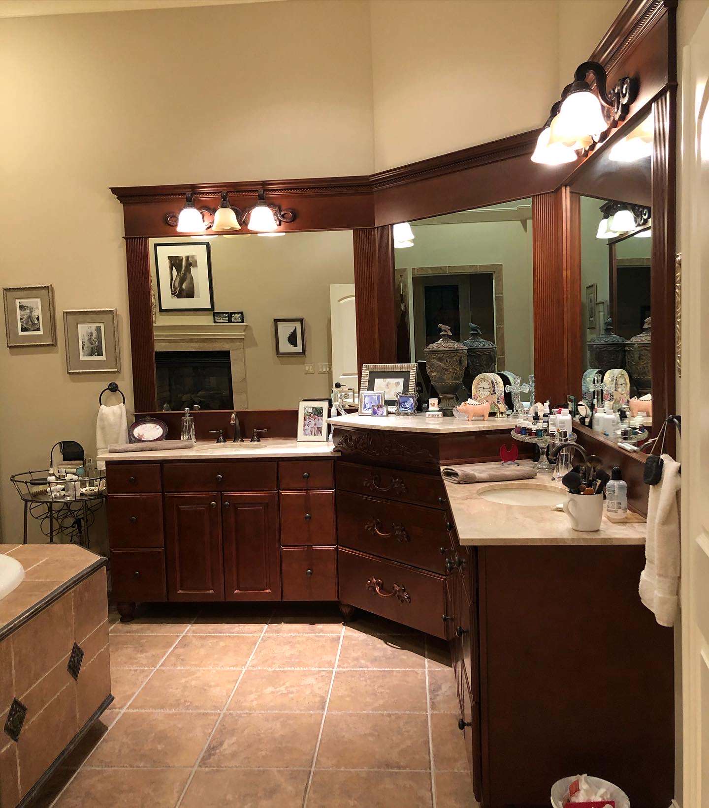 Beautiful Marble Master Bathroom