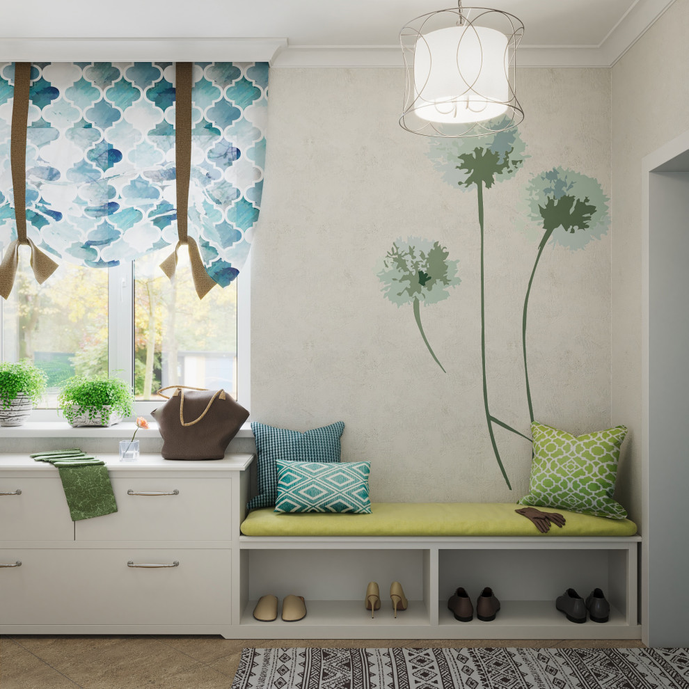 Коттедж. Птицы в доме. Холл