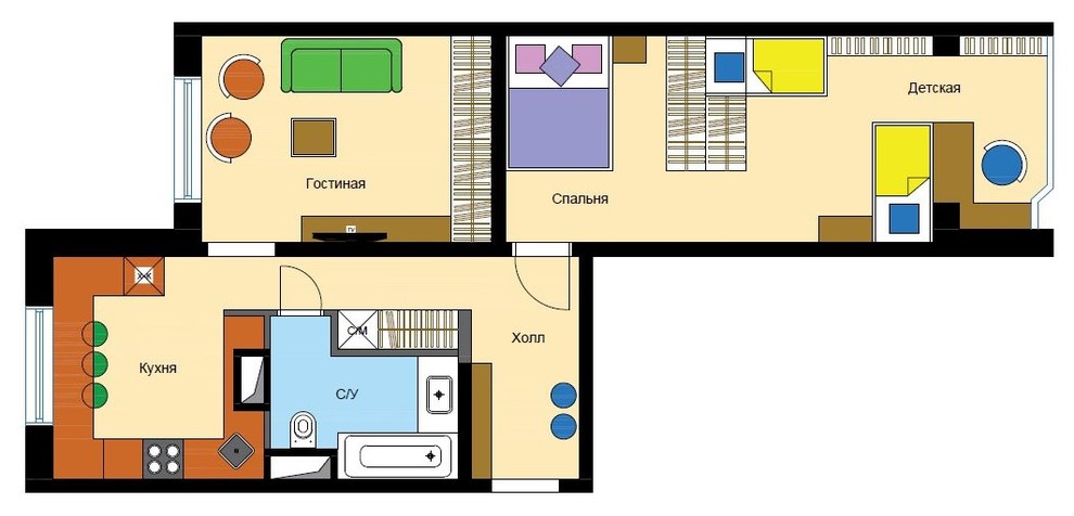 Дизайн квартир в доме КОПЭ