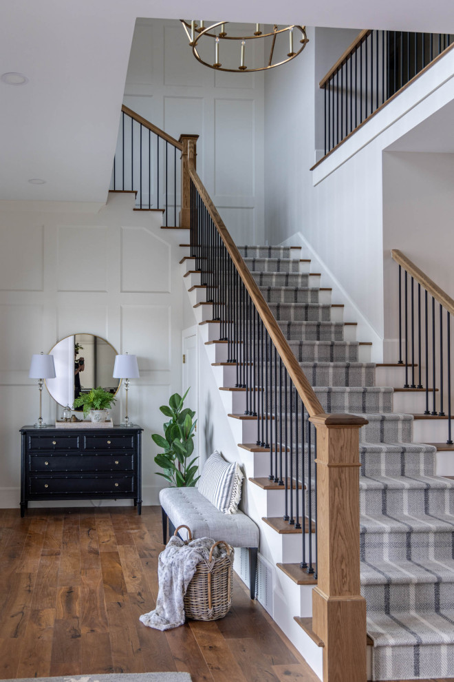 Example of a cottage staircase design in Salt Lake City