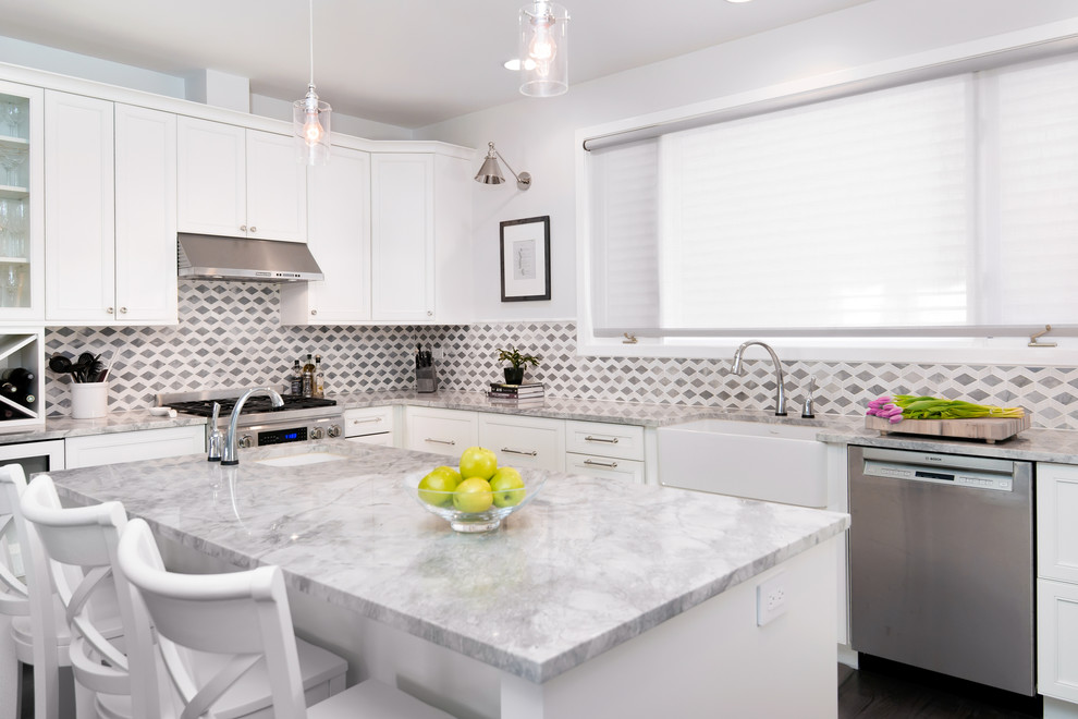 Inspiration for a transitional kitchen remodel in Chicago